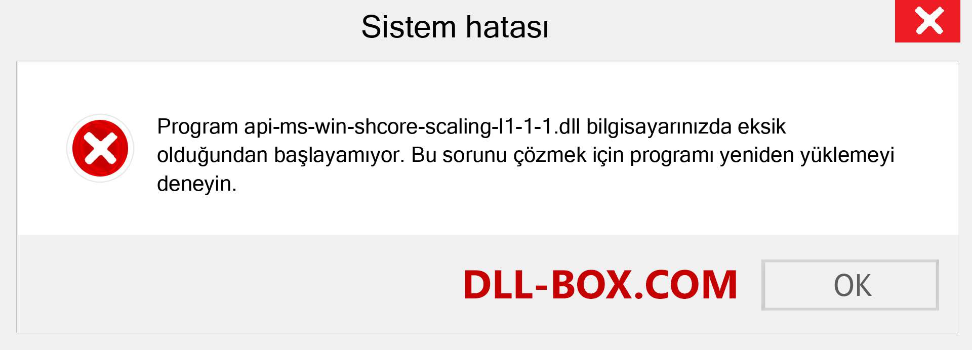 api-ms-win-shcore-scaling-l1-1-1.dll dosyası eksik mi? Windows 7, 8, 10 için İndirin - Windows'ta api-ms-win-shcore-scaling-l1-1-1 dll Eksik Hatasını Düzeltin, fotoğraflar, resimler